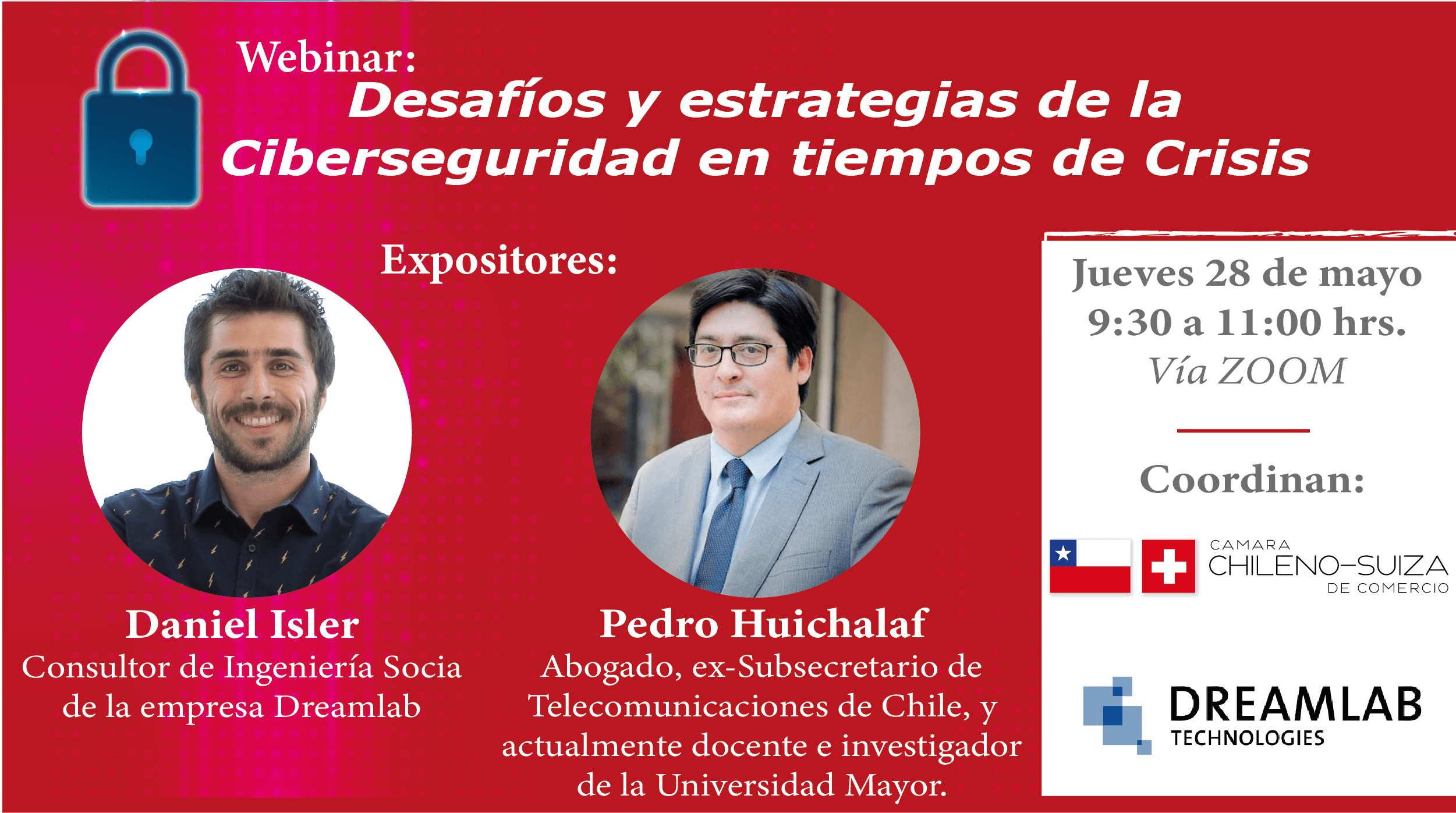 Webinar Ciberseguridad en tiempos de crisis - Camara Chileno Suiza de comercio - empresas suizas en chile