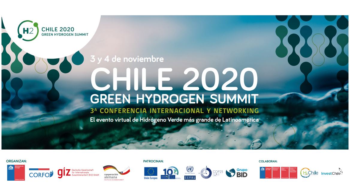 Evento Green Hydrogen Summit Chile 2020, - Cámara Chileno Suiza de Comercio