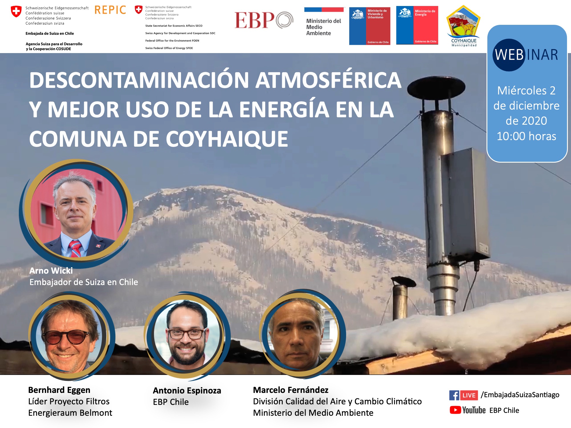 descontaminación atmosférica y mejor uso de la energía en la comuna de Coyhaique